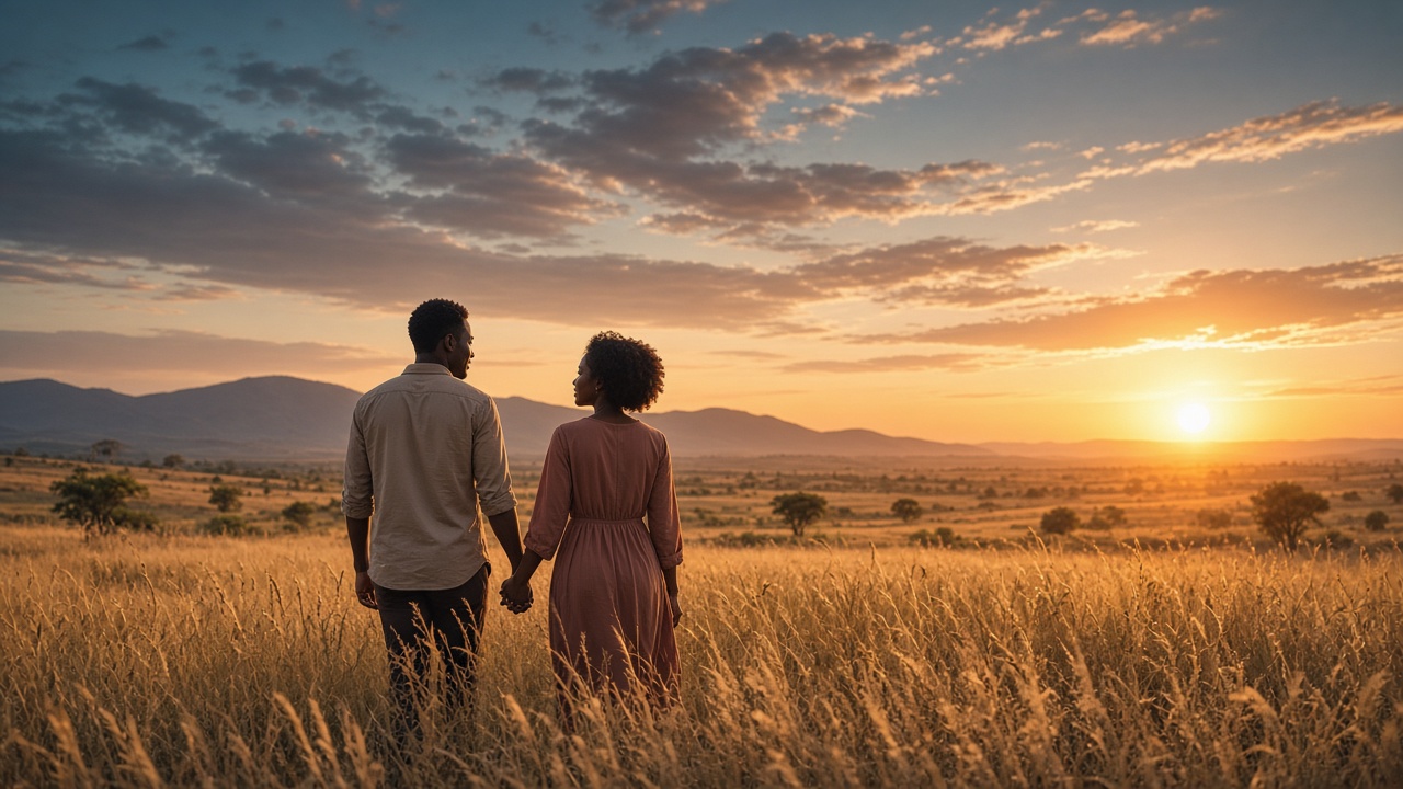 Couple representing faith-based courtship and marriage